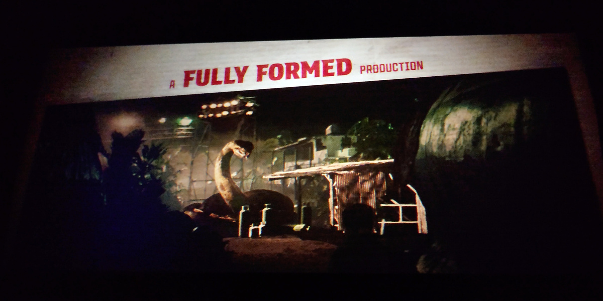 Кадр из финальных титров, подтвержадющий начало продакшн-цепочки фильма "Анаконда" (2025): Fully Formed Entertainment для Columbia Pictures