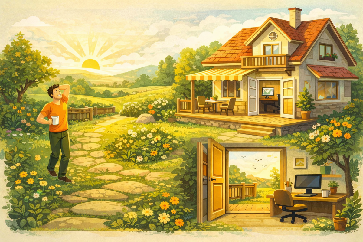 Каркасный дом станет отличным вариантом загородного жилья для удаленщика