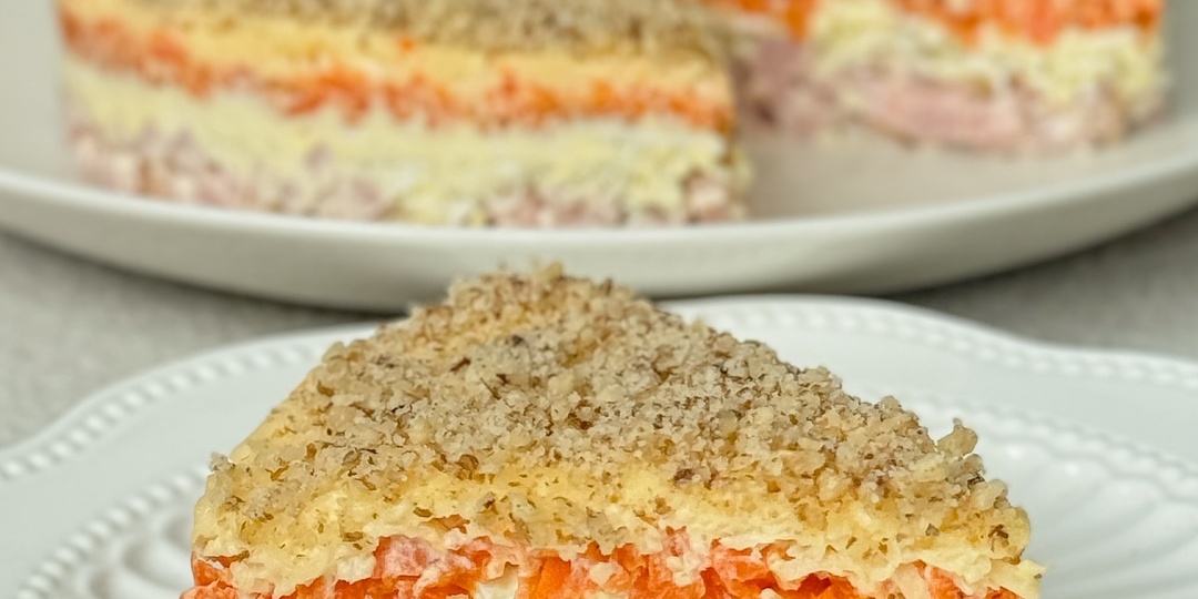 Салат с копчёной курицей