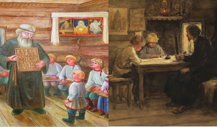 Первые школы на Руси возникли в конце X века, когда христианство стало государственной религией