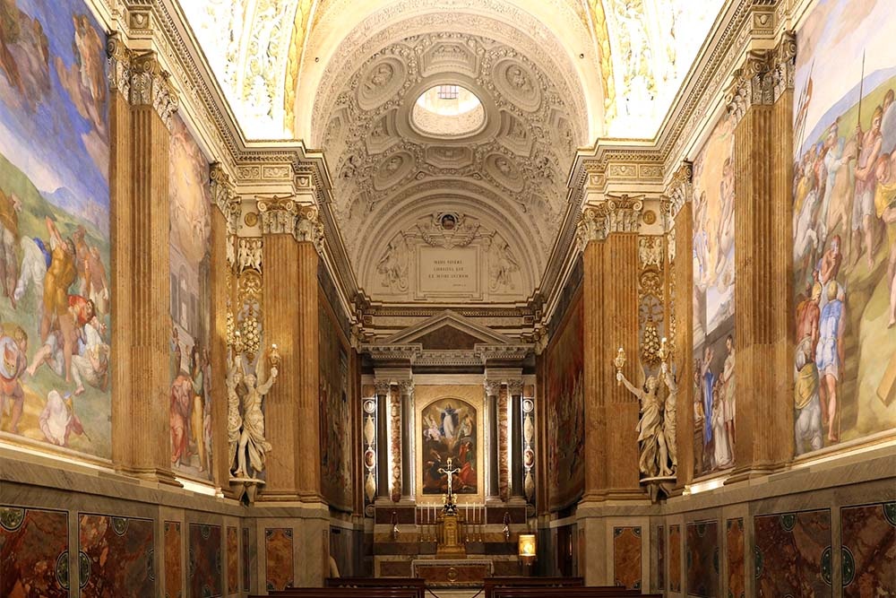    Капелла Паолина, где состоялся концерт, одна из прекраснейших на территории Квиринальского дворца, резиденции президента Италии. / Фото: wikipedia