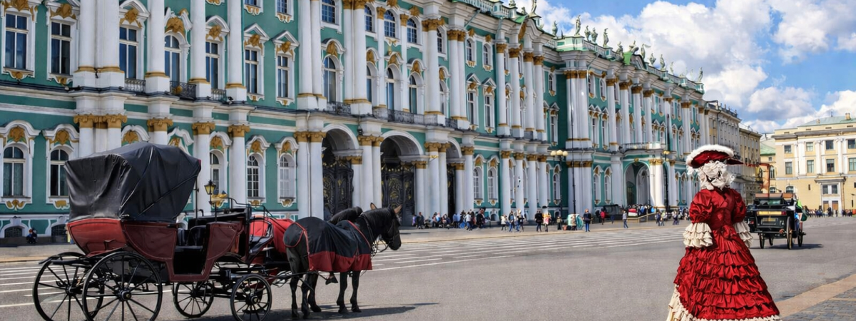 Зимний дворец в Санкт-Петербурге – главный фасад