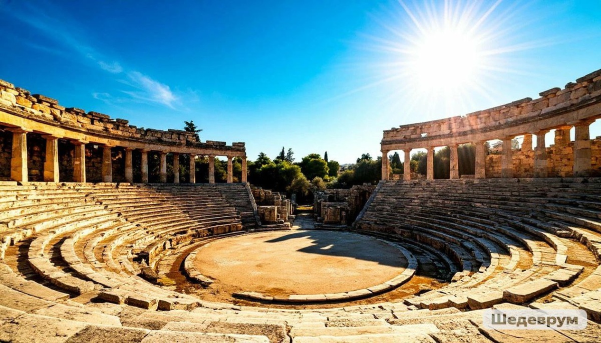 открытая театральная площадка в древней Греции