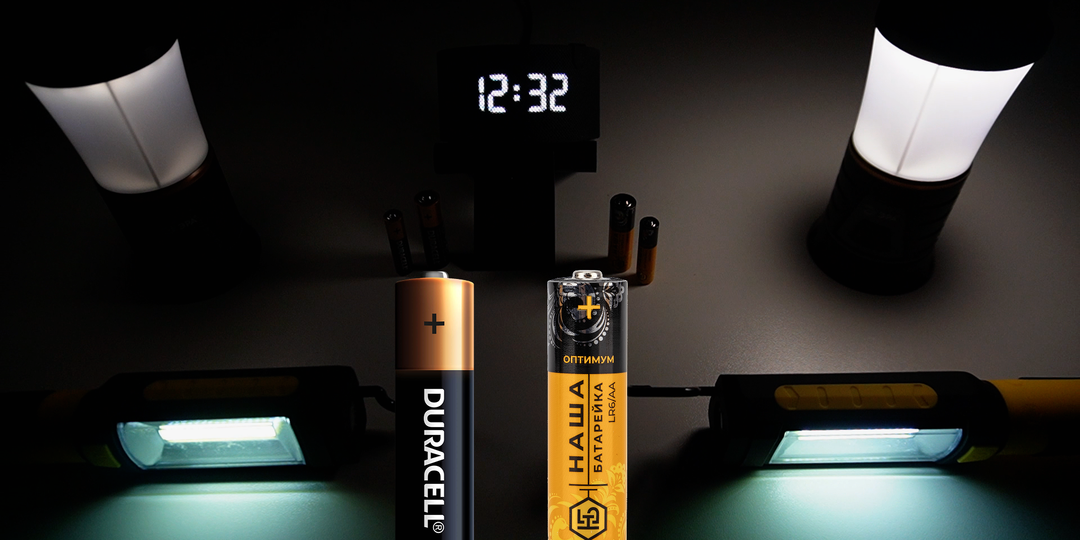 Тест: российская "Наша батарейка" оказалась на 58% эффективнее Duracell