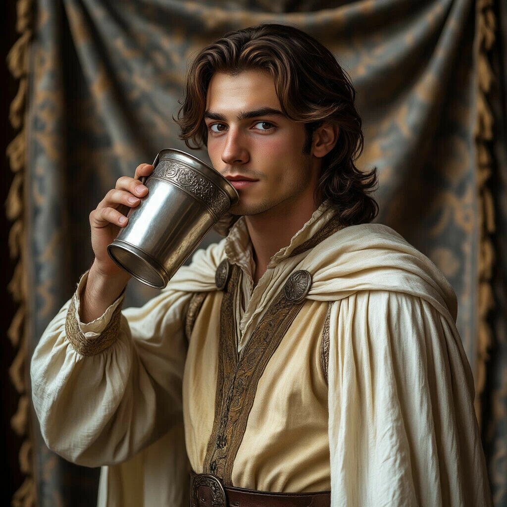 Бедный Моди, хорошо, что шедеврум его пощадил, и он пьет не из супницы.)))