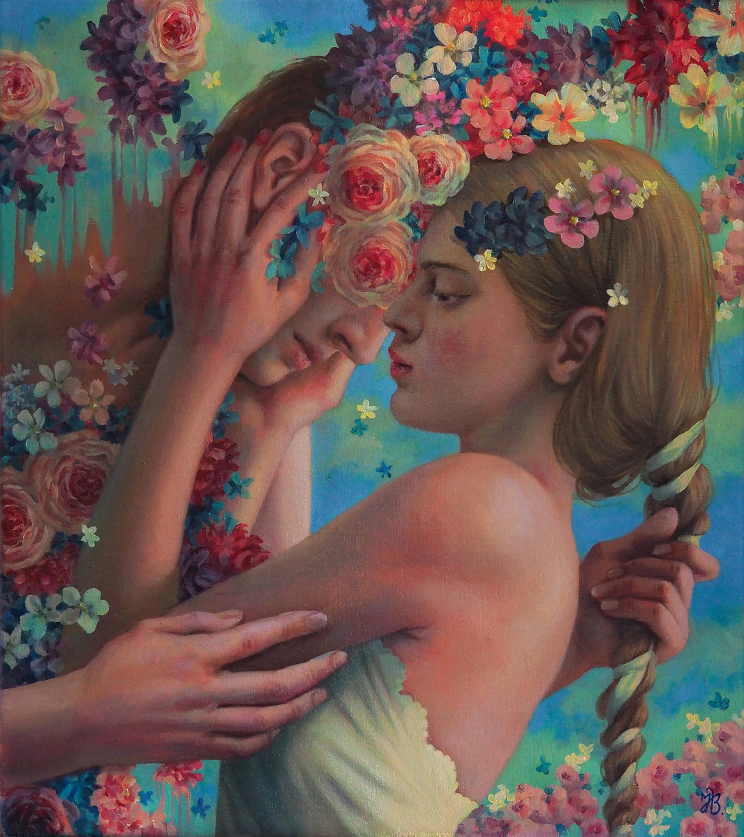 КАРТИНА ЛАТВИЙСКОЙ ХУДОЖНИЦЫ ЯНЫ БРИКЕ / Jana Brike / НЕВИДИМЫЕ СТРУНЫ