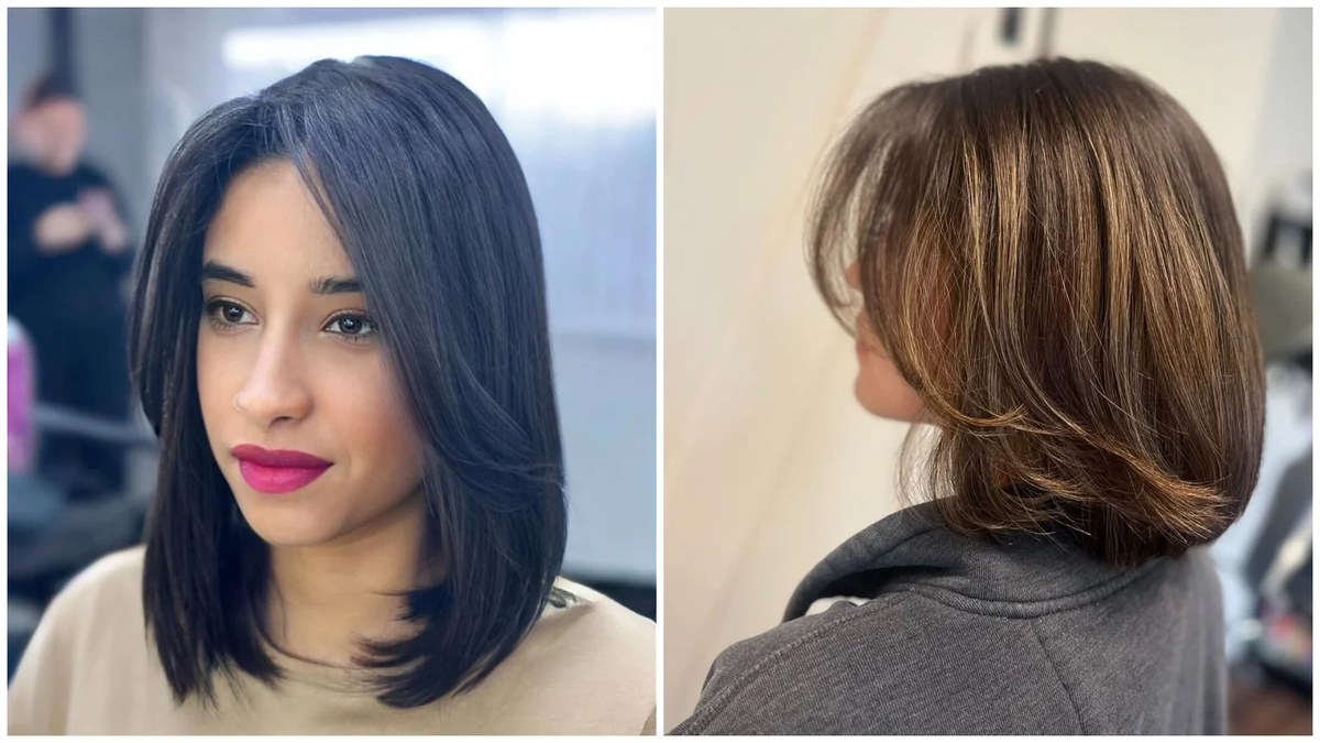 Длинный боб с челкой — беспроигрышный вариант зимнего обновления (Источник: Соцсети)