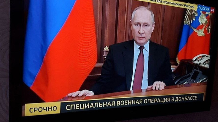    Инсайдеры утверждают, что Путин обратится к нации в том же формате, что и в ночь начала СВО. Фото: соцсети