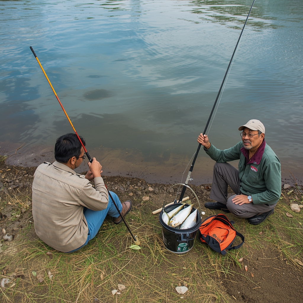 Сосед по берегу тянет рыбу одну за другой. Я долго не понимал, в чём разница