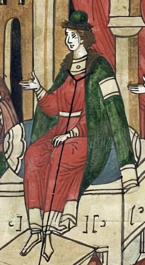 Великий князь Андрей Александрович (миниатюра из Летописного лицевого свода Ивана Грозного)