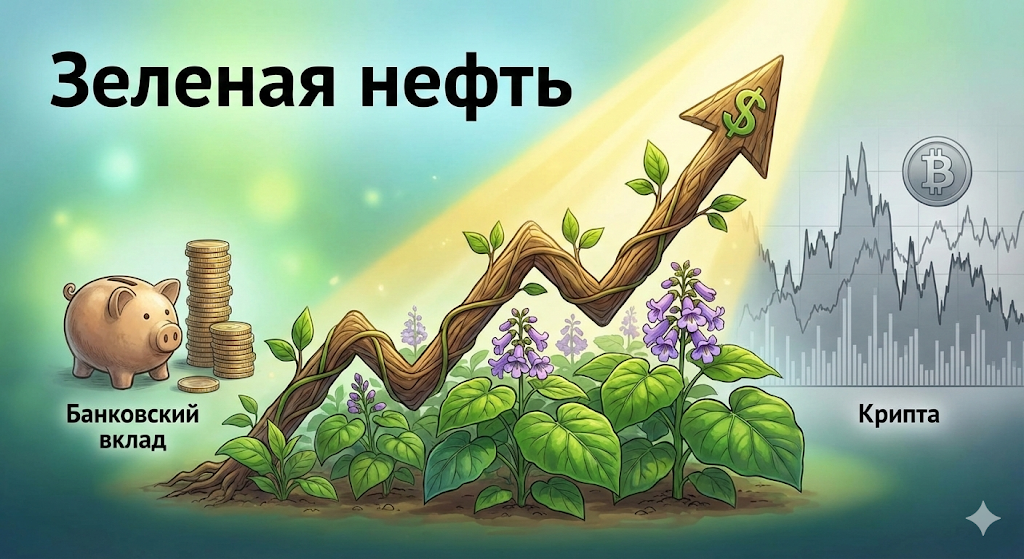 Почему доходность павловнии обходит банковские вклады и даже крипту?