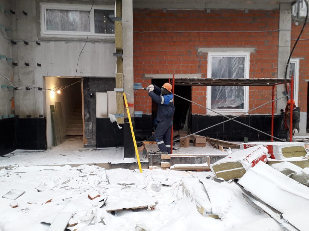 Процесс стройки многоквартирного дома. Фото из моих архивов.