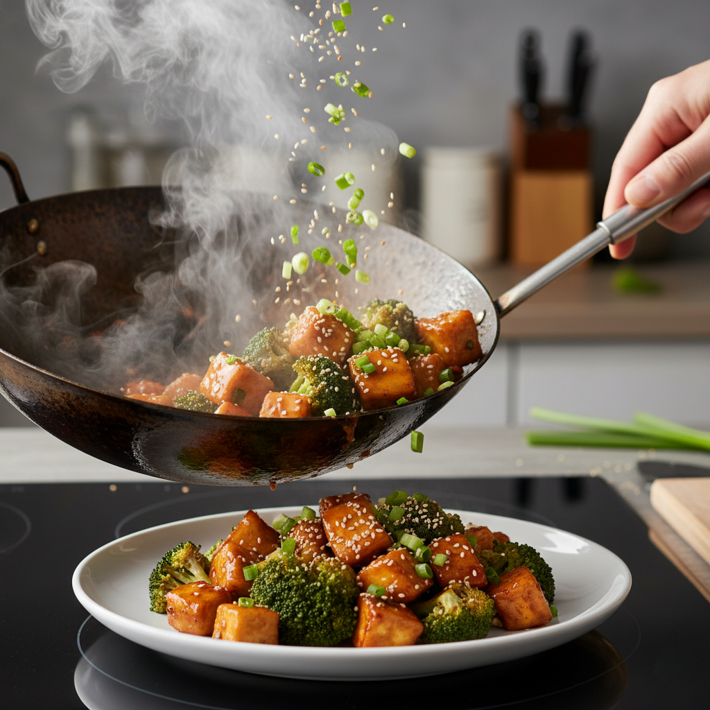 Ароматная Курица с Брокколи в Чесночно-Соевом Соусе