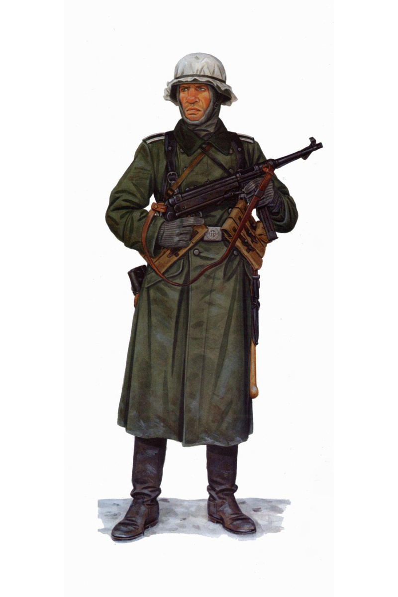 Унтер-офицер 31-й пехотной дивизии группы армий "Центр" (зима 1941-1942 гг.). Источник: Иванов С.В., "Солдаты Вермахта на Восточном фронте 1941-1943"