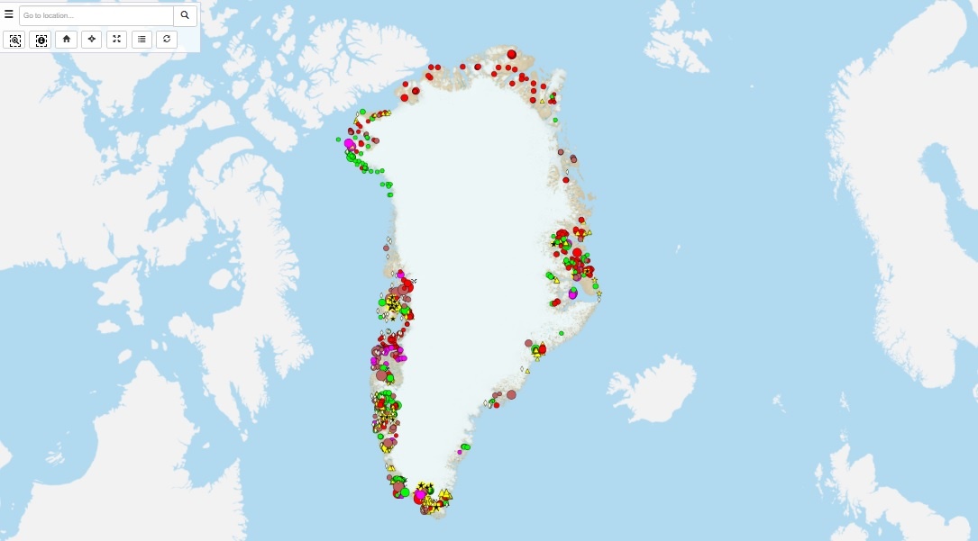 Карта проекта GEUS