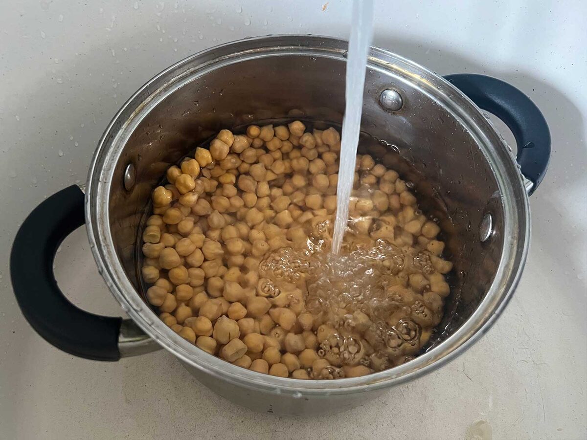 Промываю нут