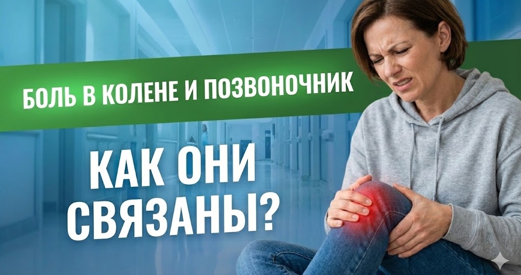 Как боль в колене может быть связана с позвоночником?