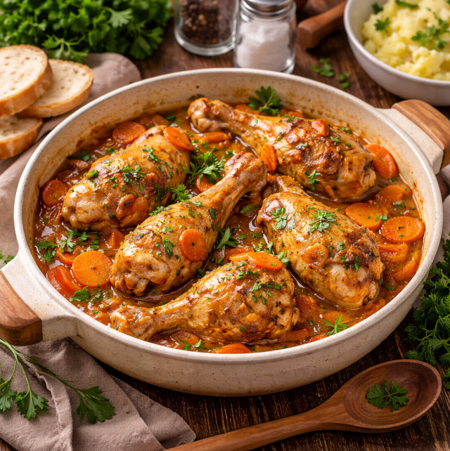 Тушёная курица с морковью рецепты от Дарики