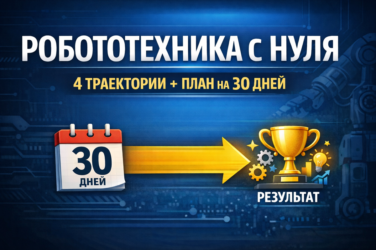 Робототехника с нуля. План на тридцать дней.