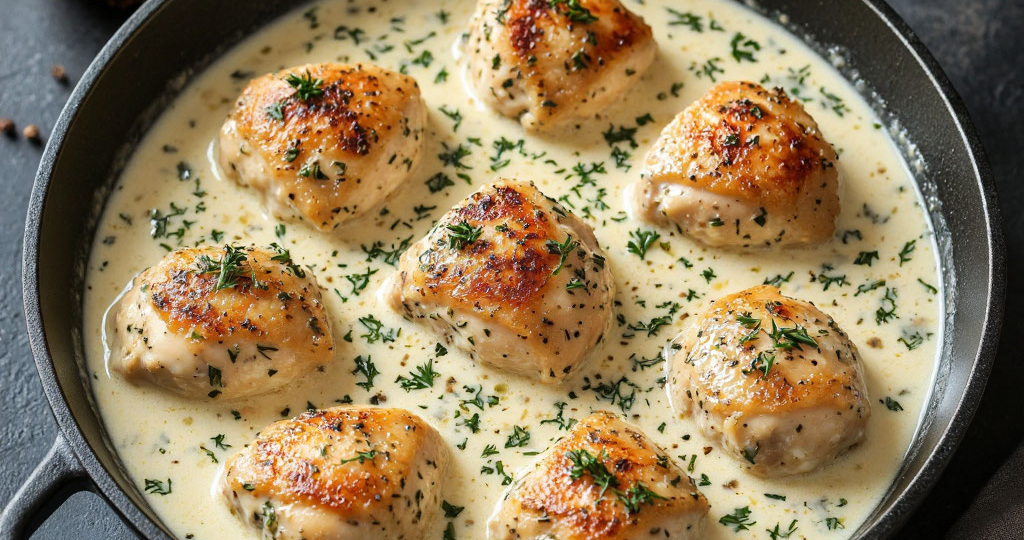 Курица в сметанном соусе с луком и чесноком — нежный ужин за 40 минут! 🍗🥄 Домашние рецепты с расчетом стоимости.