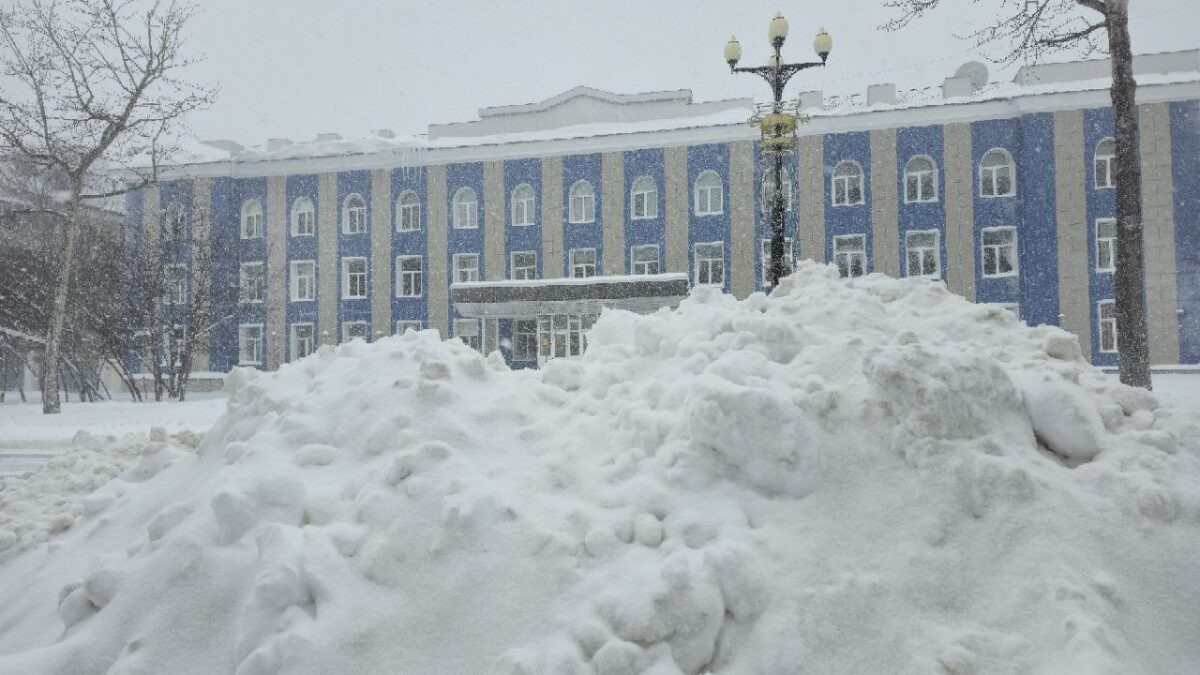    Метель, Южно-Сахалинск, зима, сугроб Наталья Краснова
