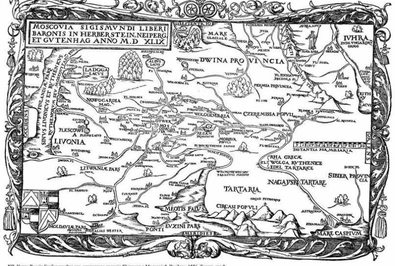 Сибирь на карте Герберштейна.