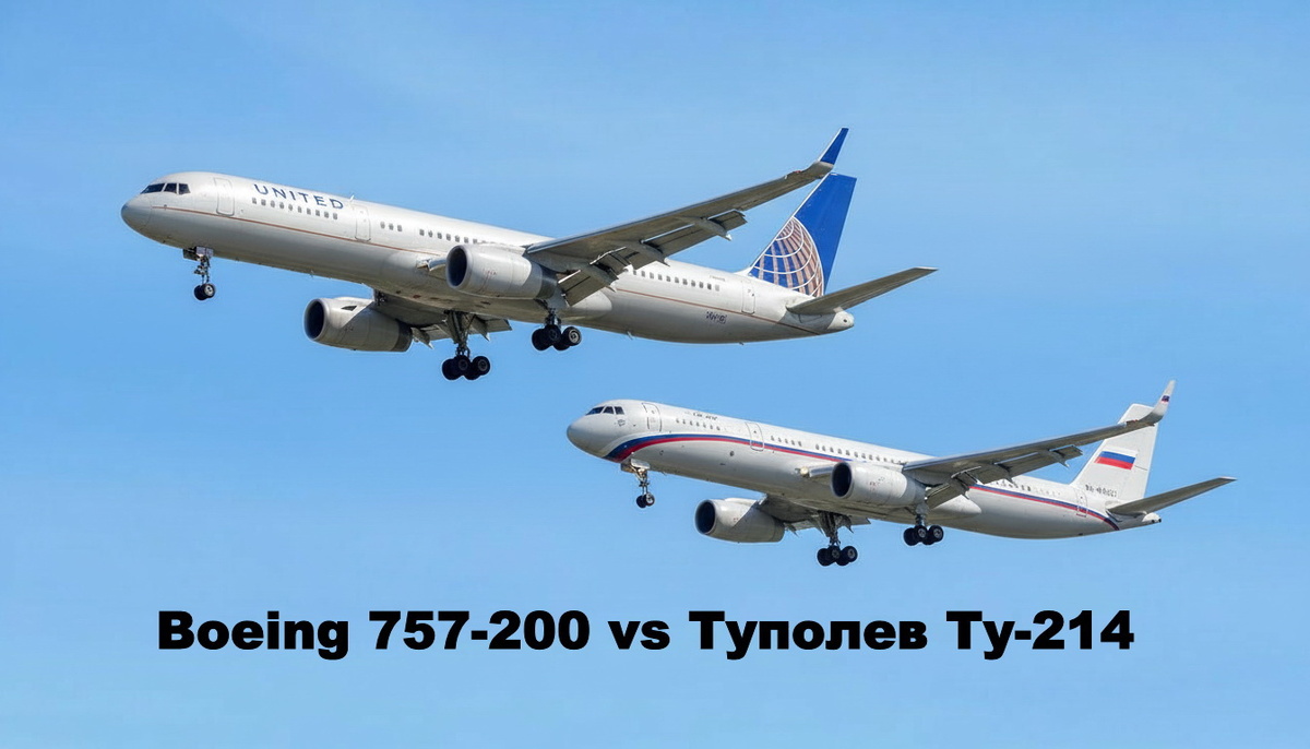 Boeing 757-200 и Туполев Ту-214