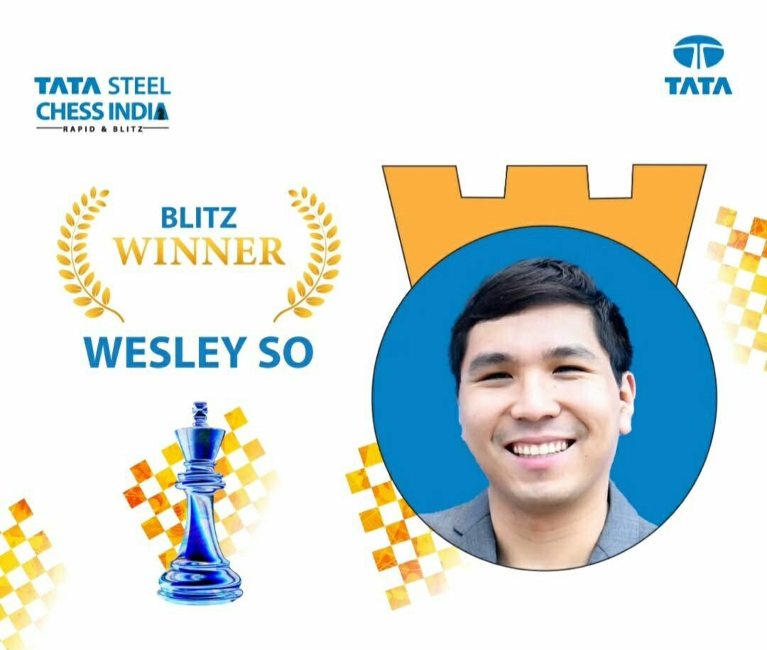 Определились победители в блице на турнире Tata Steel Chess у мужчин это Уэсли Со