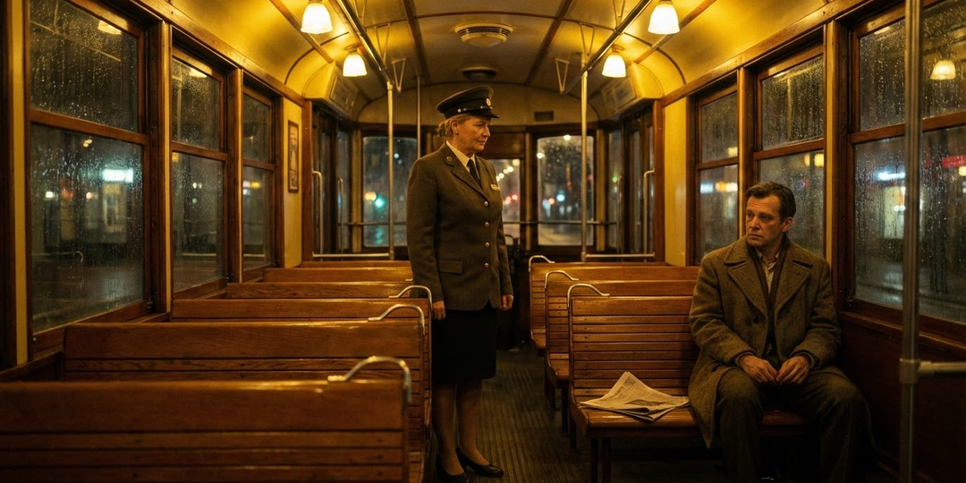 Он ездил в моём трамвае каждую ночь. Месяц молчал. А потом оставил на сиденье кроссворд