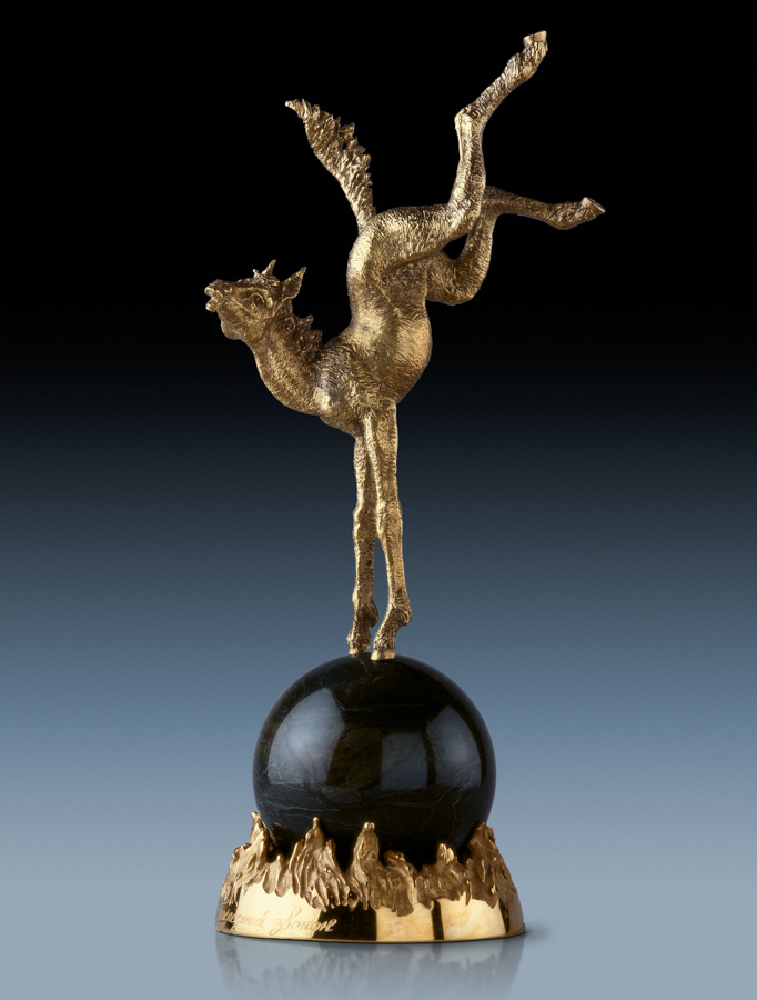 Скульптура "Жеребёнок", бронза, яшма. Скульптор Виктор Митрошин. Фото: Александр Соколов.