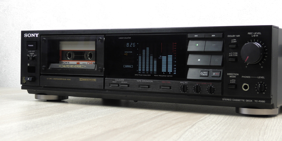 SONY TC-RX80 - кассетная дека с анализатором спектра и реверсом