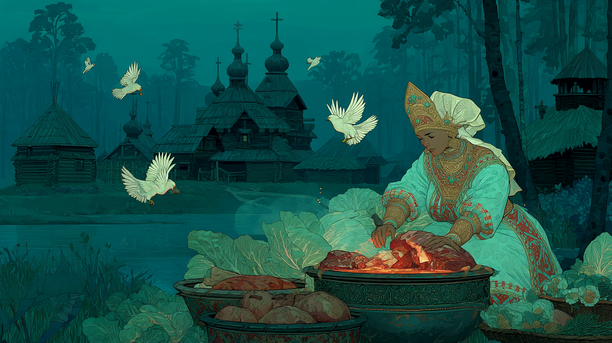 Как Мокошь завернула достаток в капустный лист