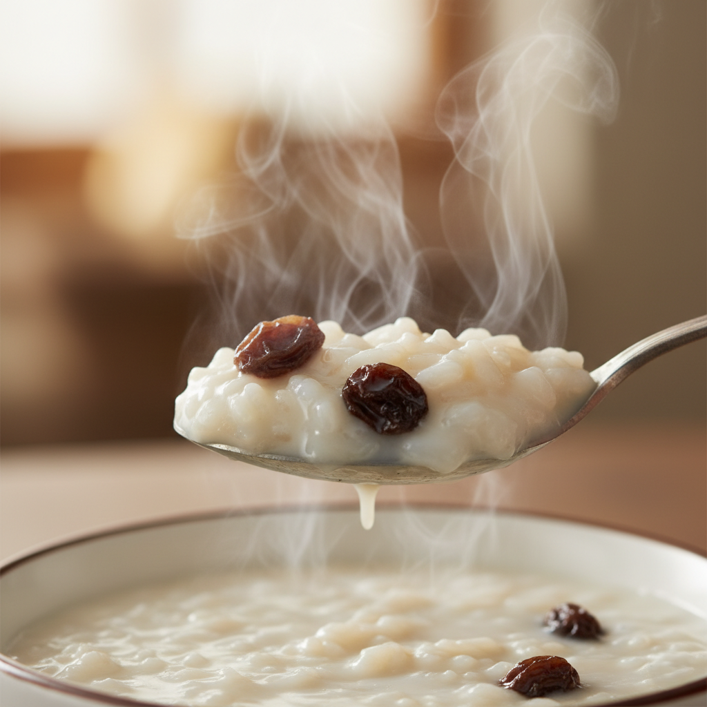Нежная Молочная Рисовая Каша с Изюмом