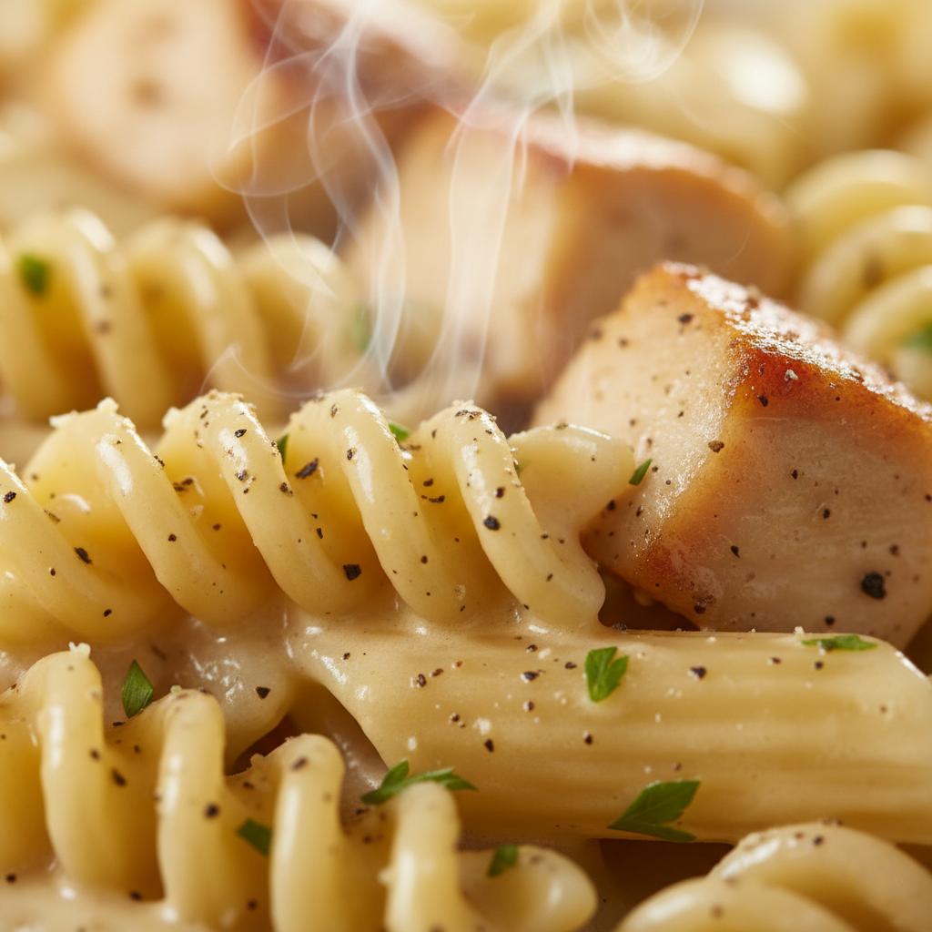 Кремовая Паста с Курицей, Чесноком и Сыром