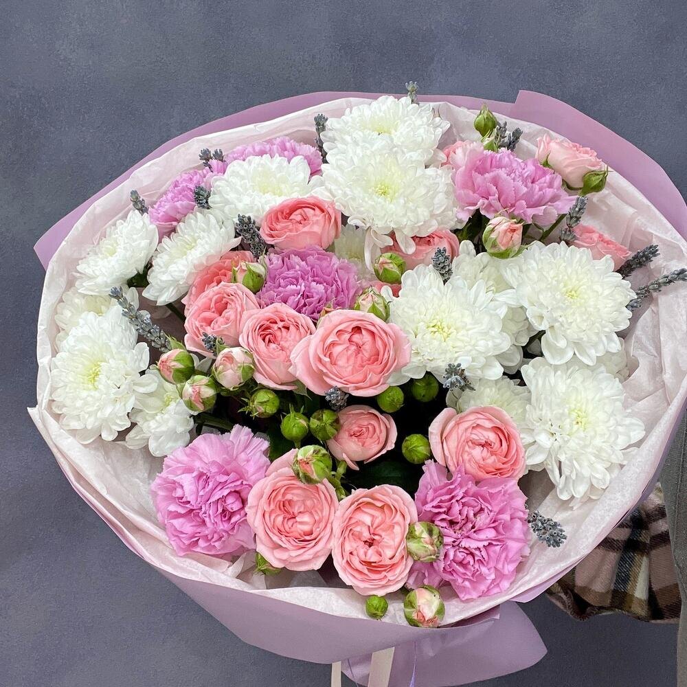 Букет нежно - розовый: Розовое вдохновение