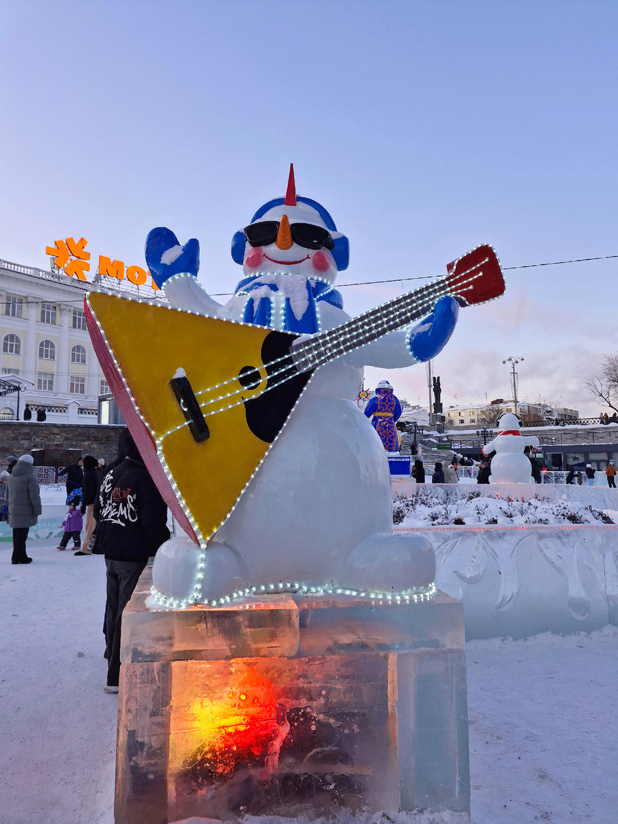 В ледовом городке, Екат, январь 2026 г.