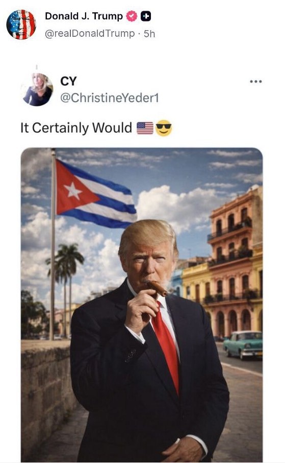    «Преступный и неконтролируемый гегемон». Трамп намекнул на Марко Рубио как возможного президента Кубы