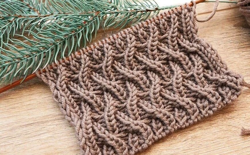 Узоры для спиц: 10 красивых вариантов для вязания со схемами