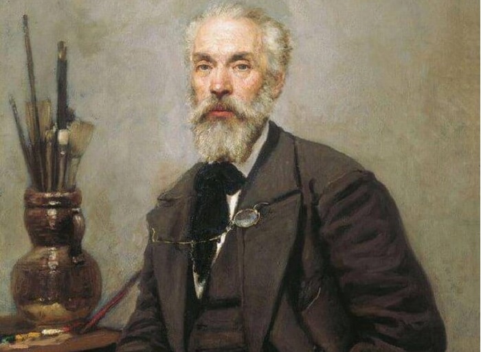 «Портрет художника Константина Савицкого». Художник: Иван Крамской.