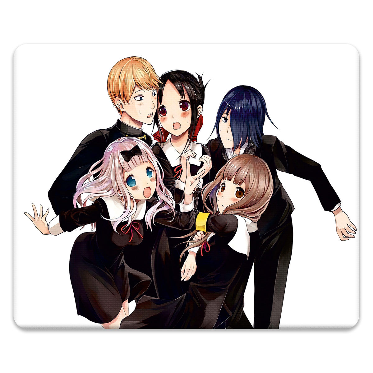 Вот они, слева направо: Миюки Сироганэ, Кагуя Синомия, Ю Исигами (задний ряд), Чика Фудзивара и Мико Иино (передний ряд).