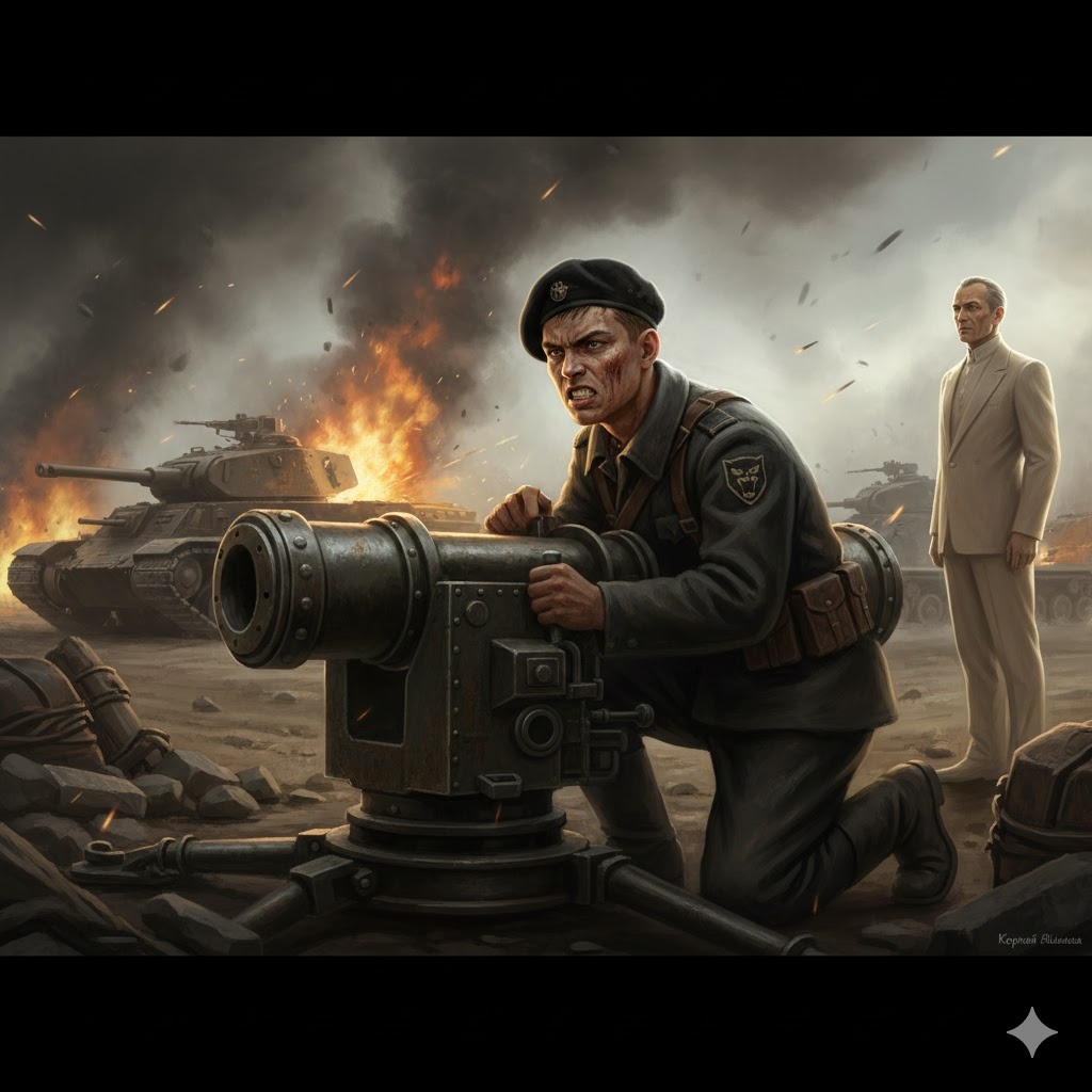 "Последний рубеж "Бойцового кота"", иллюстрация создана сетью Джемини