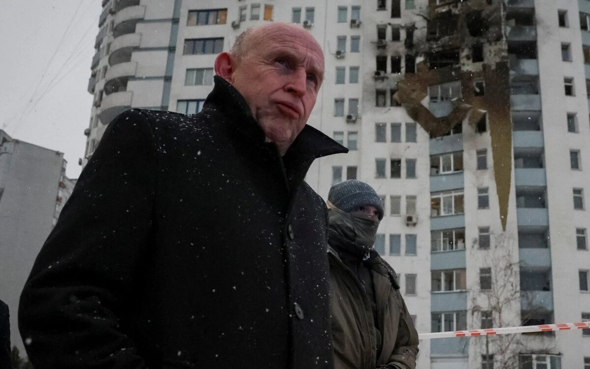 Джон Хили в Киеве. Фото: Анатолий Степанов/Reuters  