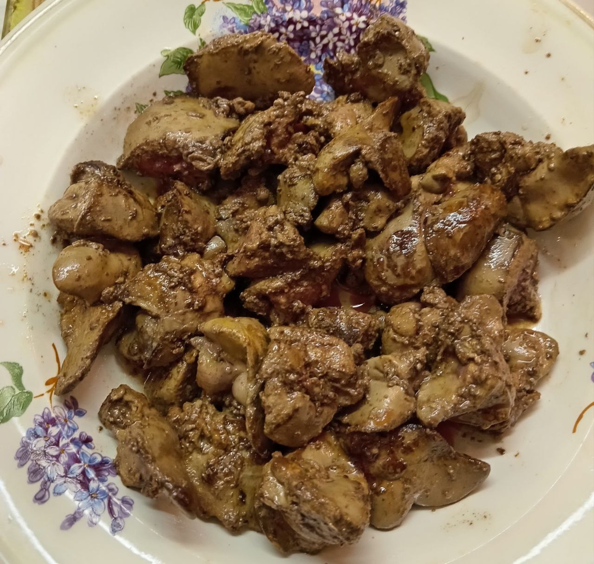 Обжаренная печень