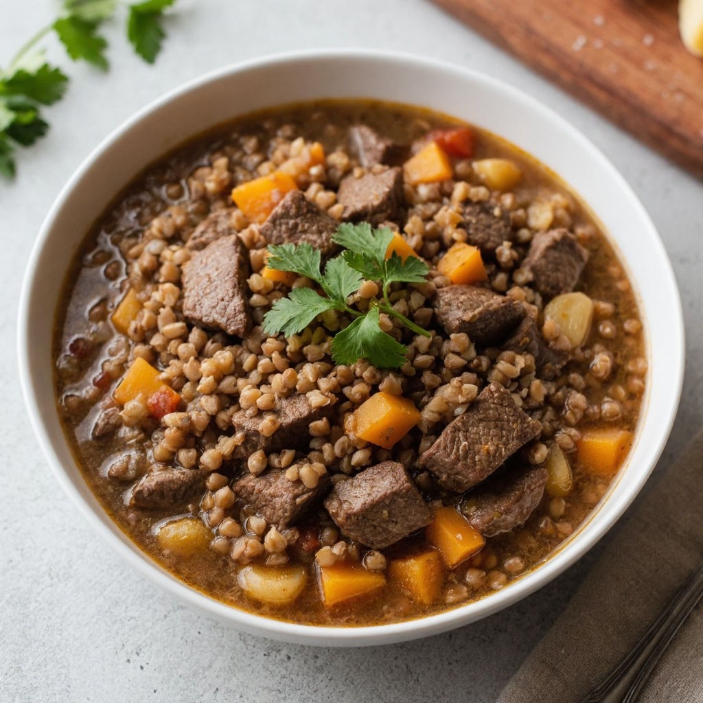 Гречка с говядиной