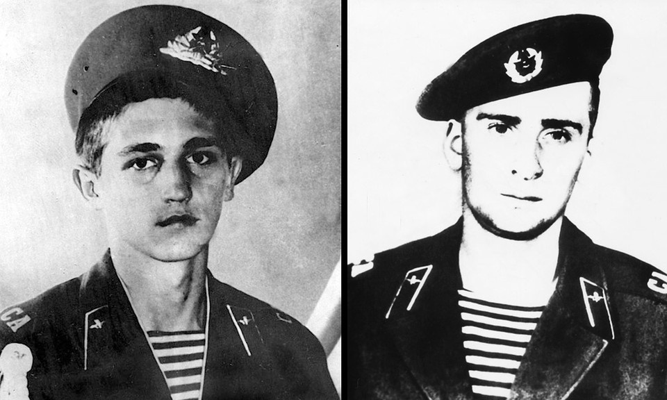    Герои Советского Союза Вячеслав Александров и Андрей Мельников