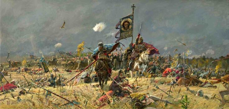 Куликовская битва. Картина Павла Рыженко.