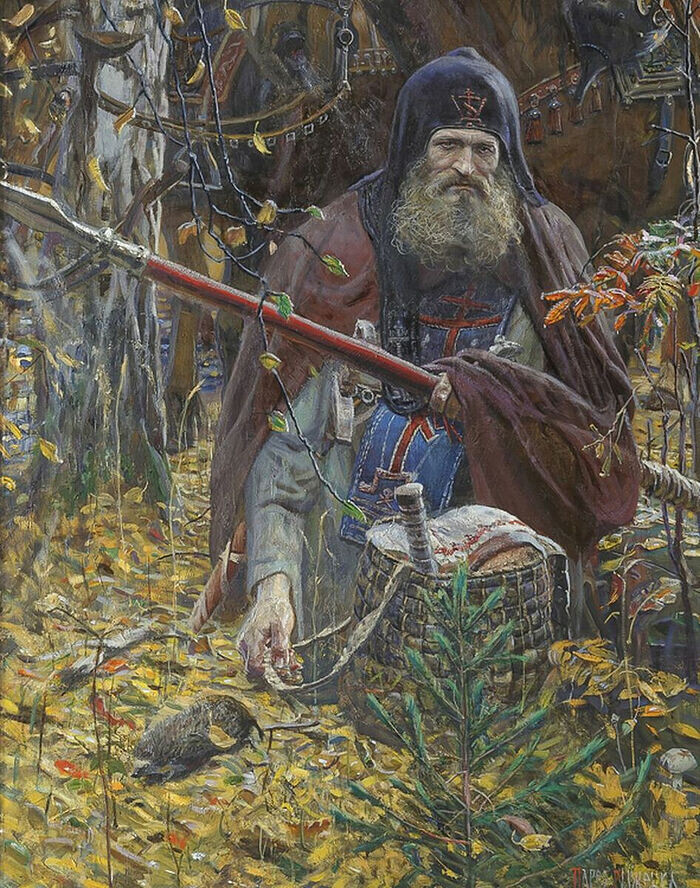 Молитва Пересвета. Художник Павел Рыженко