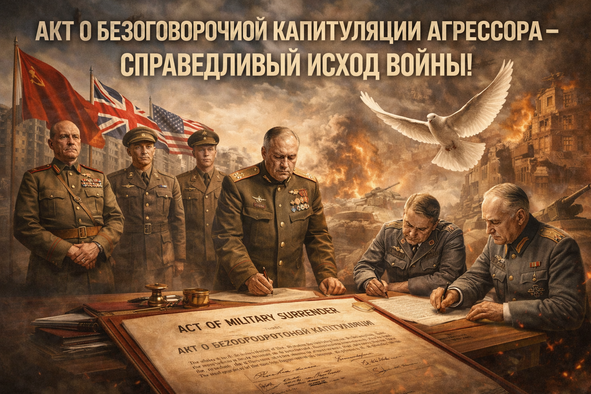 Именно так должны заканчиваться войны, где чётко видно, кто агрессор, а кто жертва 