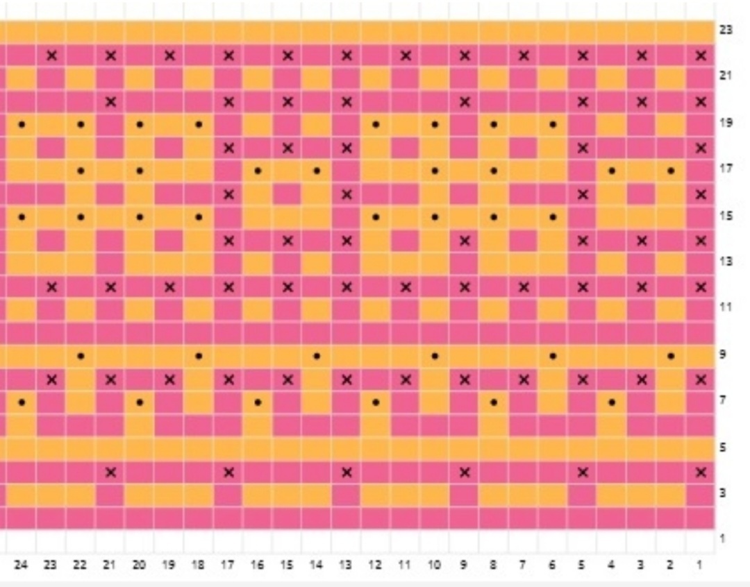 Схема составлена с помощью сайта вязаный.рф