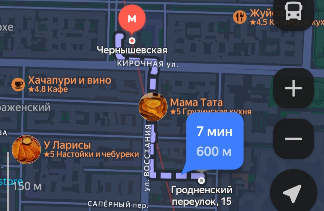 Расположение отеля "Привилегия" в Санкт-Петербурге на Яндекс картах